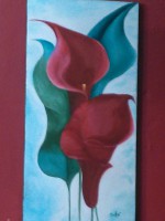 Cornetas Rojas (Acrílico)